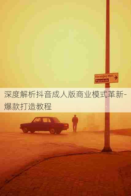 深度解析抖音成人版商业模式革新-爆款打造教程