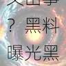 黑料社又出事?黑料曝光黑料网内幕